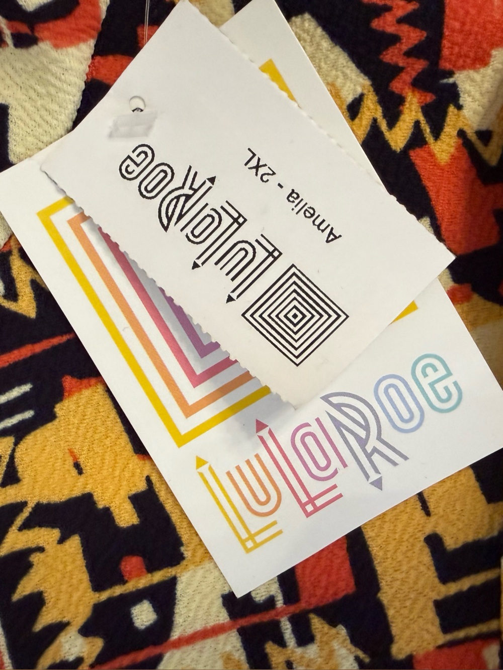 LulaRoe Amelia dress size 2X - Picture 9 of 10